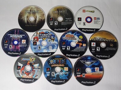 Playstation 2 Game Lot Disc Only - Bulk Set of 9 PS2 Games - ALL TESTED WORKING