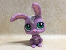 Littlest Pet Shop LPS #828 Rabbit Purple Sassy Star Eyes Preowned | eBay