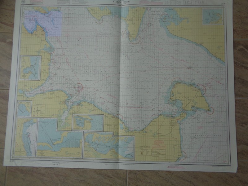 Carte Marine / Kieler Butche - Ostsee - Deutsche Und DÃ¤Nische KÃ¼Ste