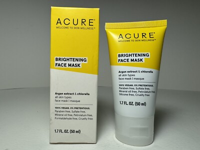 Acure Face Mask Brightening Argan extract & chlorella 2293