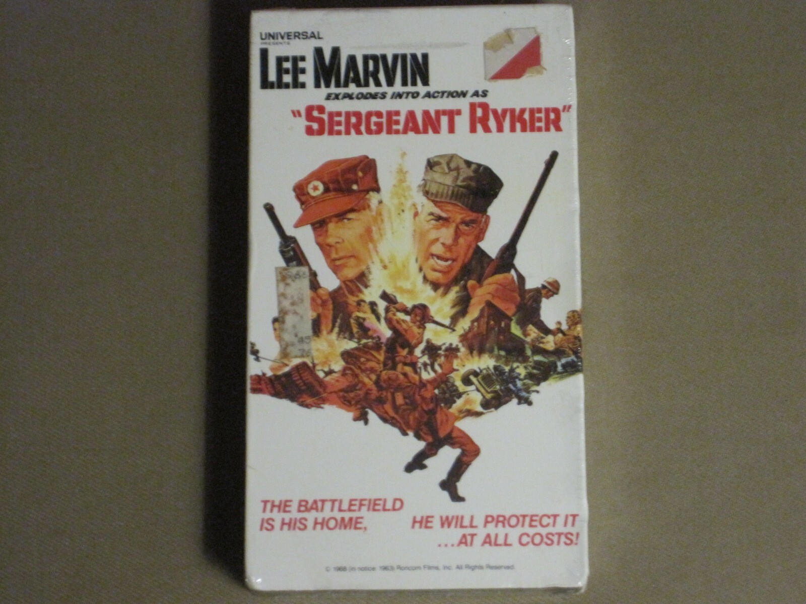 SERGEANT RYKER (1968) VHS BUZZ KULIK LEE MARVIN PETER GRAVES VERA
