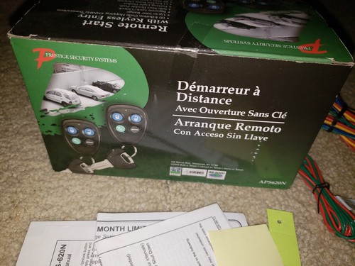 Audiovox APS620N Car Remote Start With Keyless Entry and Two (2) Key Fobs