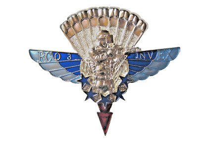BREVET DU 1° RPIMA FORCES SPECIALES COS SAS RCO3 INVEX (TRANSLUCIDE + NUMEROTE)