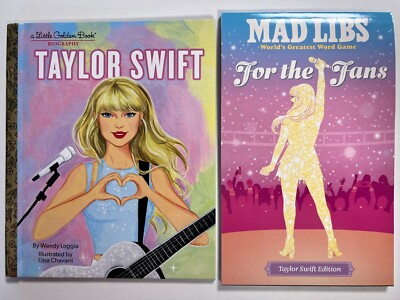 TAYLOR SWIFT SET - LITTLE GOLDEN BOOK & MAD LIBS TAYLOR SWIFT EDITION (NEW) 2024