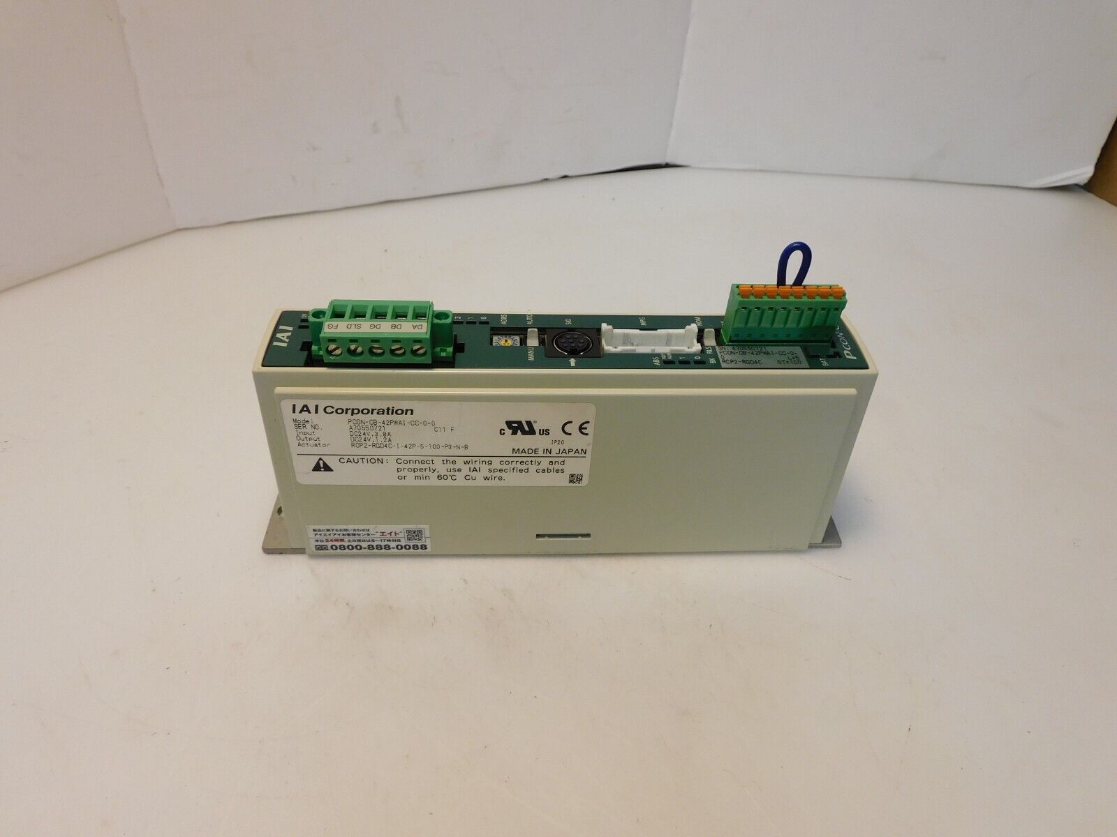 IAI POSITION CONTROLLER PCON-CB-42PWAI-CC-0-0 IN 24VDC 3.8A IAI POSITION CONTROLLER PCON-CB-42PWAI-CC-0-0 IN 24VDC 3.8A