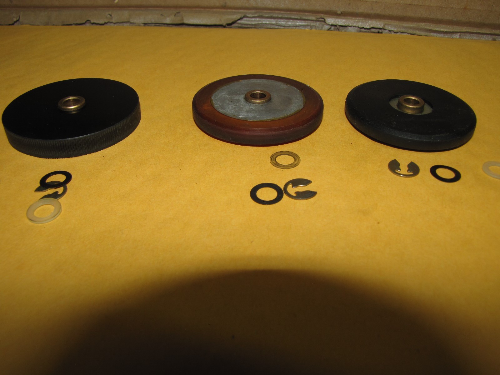 Vintage original parts Akai 4000DS MkII Reel to Reel 3X Drive Idler wheels