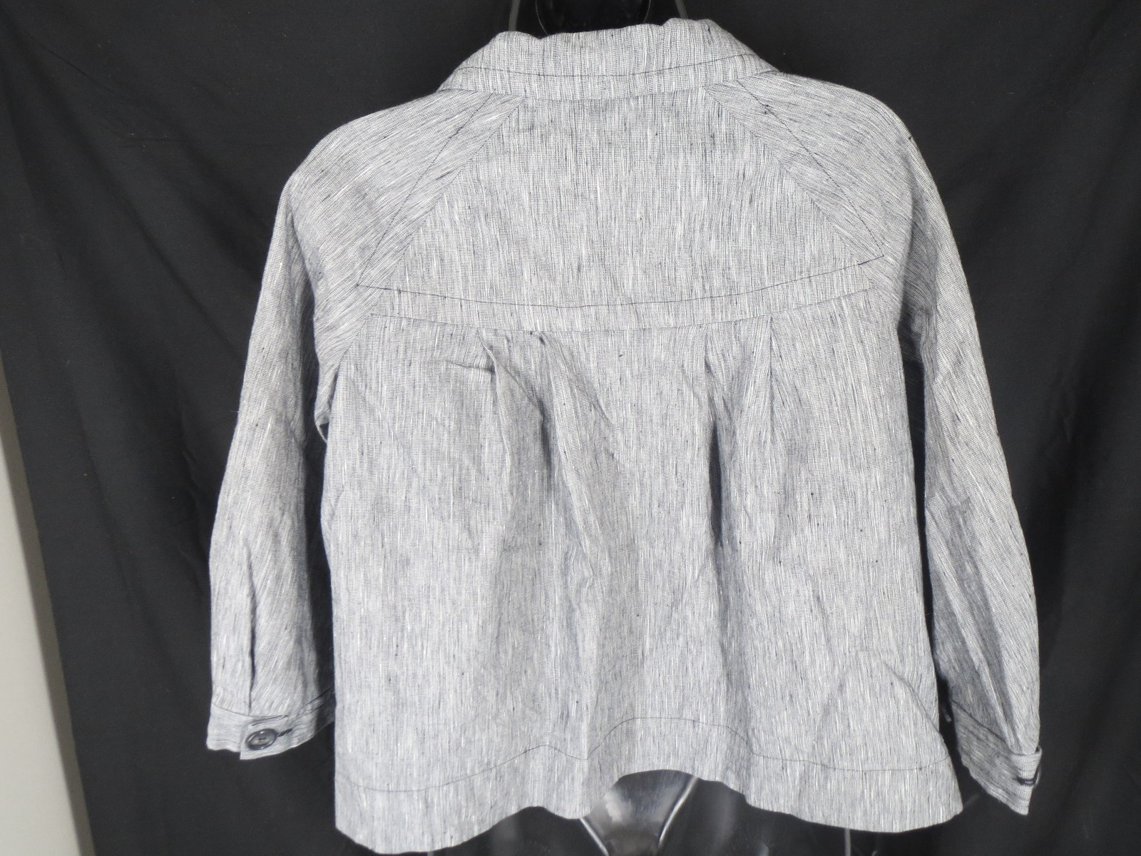 Mimi Maternity Womens Size L Large Gray 3 Button Jacket Coat