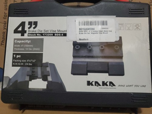 KAKA BDS-4 , 4 Inches Sheet Metal Vice Brake Die Set, Magnetic Vise Mount