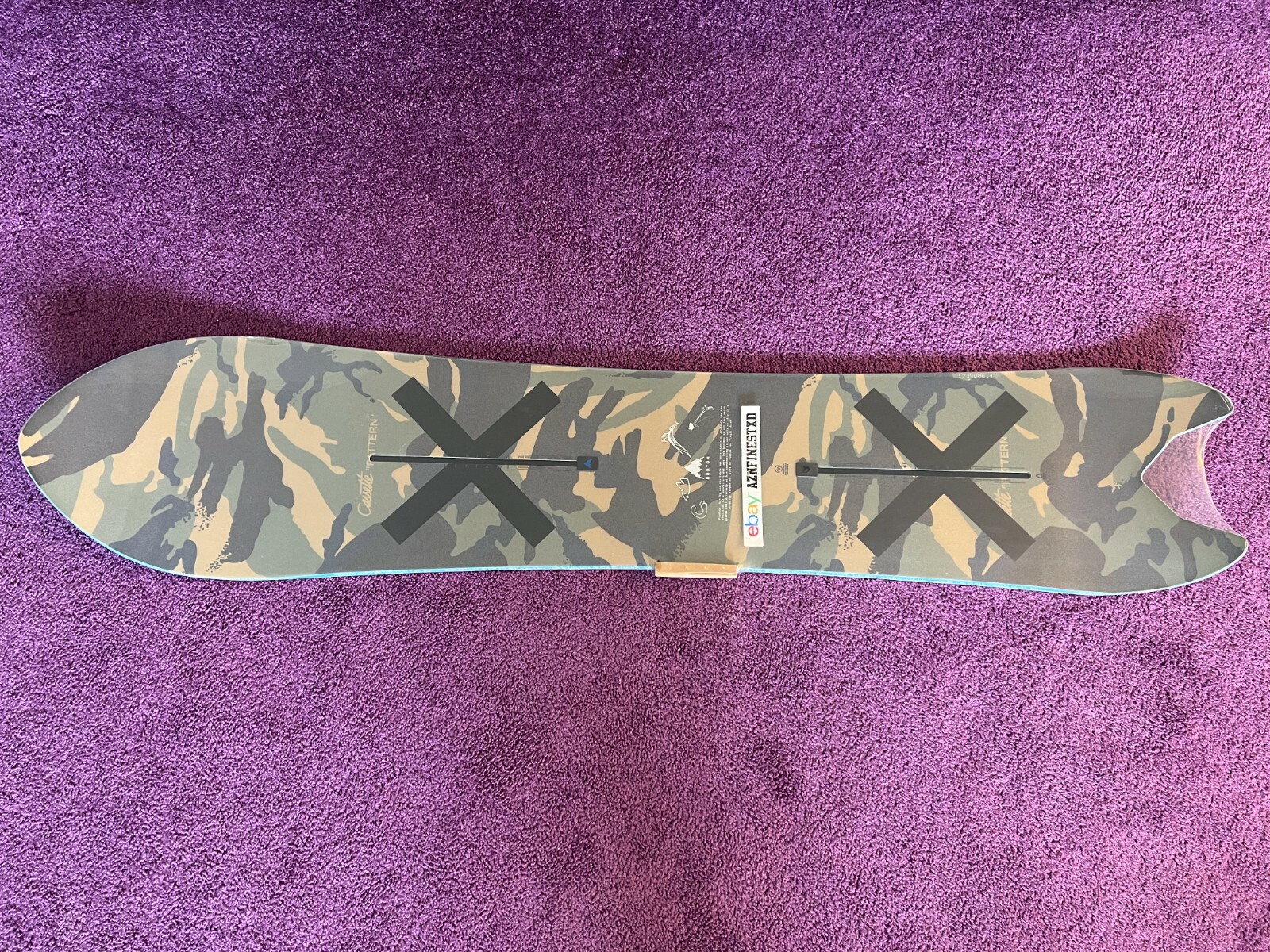 NEW Virgil Abloh X Burton Snowboard “3” Jungle Size 142 IN