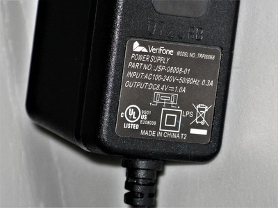 GENUINE VERIFONE POWER SUPPLY CHARGER AC ADAPTER MODEL TRF00068 JSP-08008-01