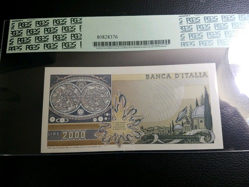 Italy 2000 Lire 1976 P 103 B UNC PCGS 65 PPQ