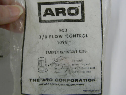New ARO FO3 Flow Control Valve 3/8" NPT 1098  D5