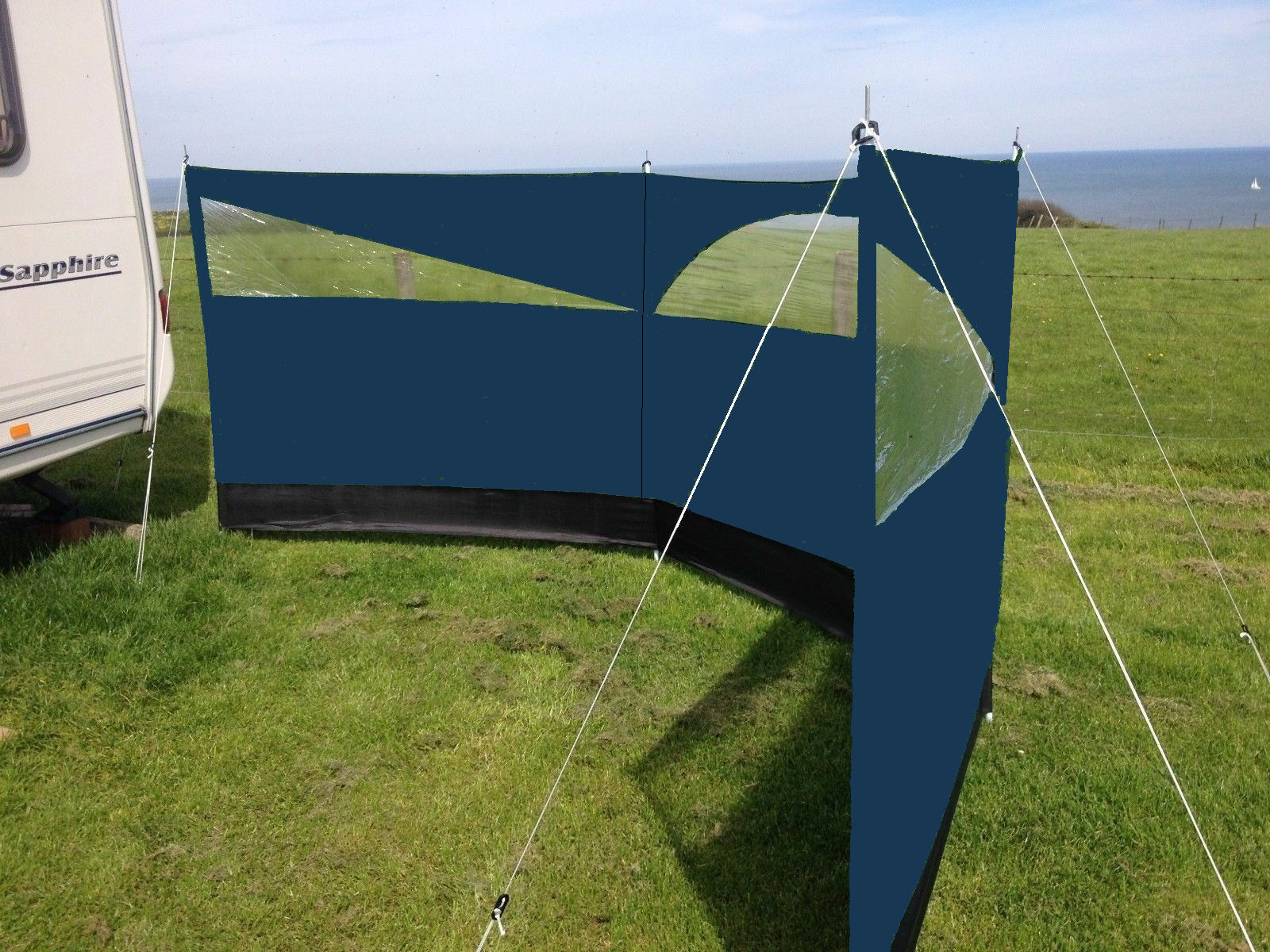 Wind screen windbreaker Blocker 150 x 500cm Camping Garden Beach Wind