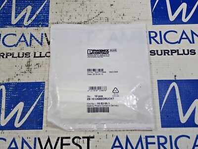 Phoenix Contact ZB 10:UNBEDRUCKT Marker Strip 3 Packs 10 in each 
