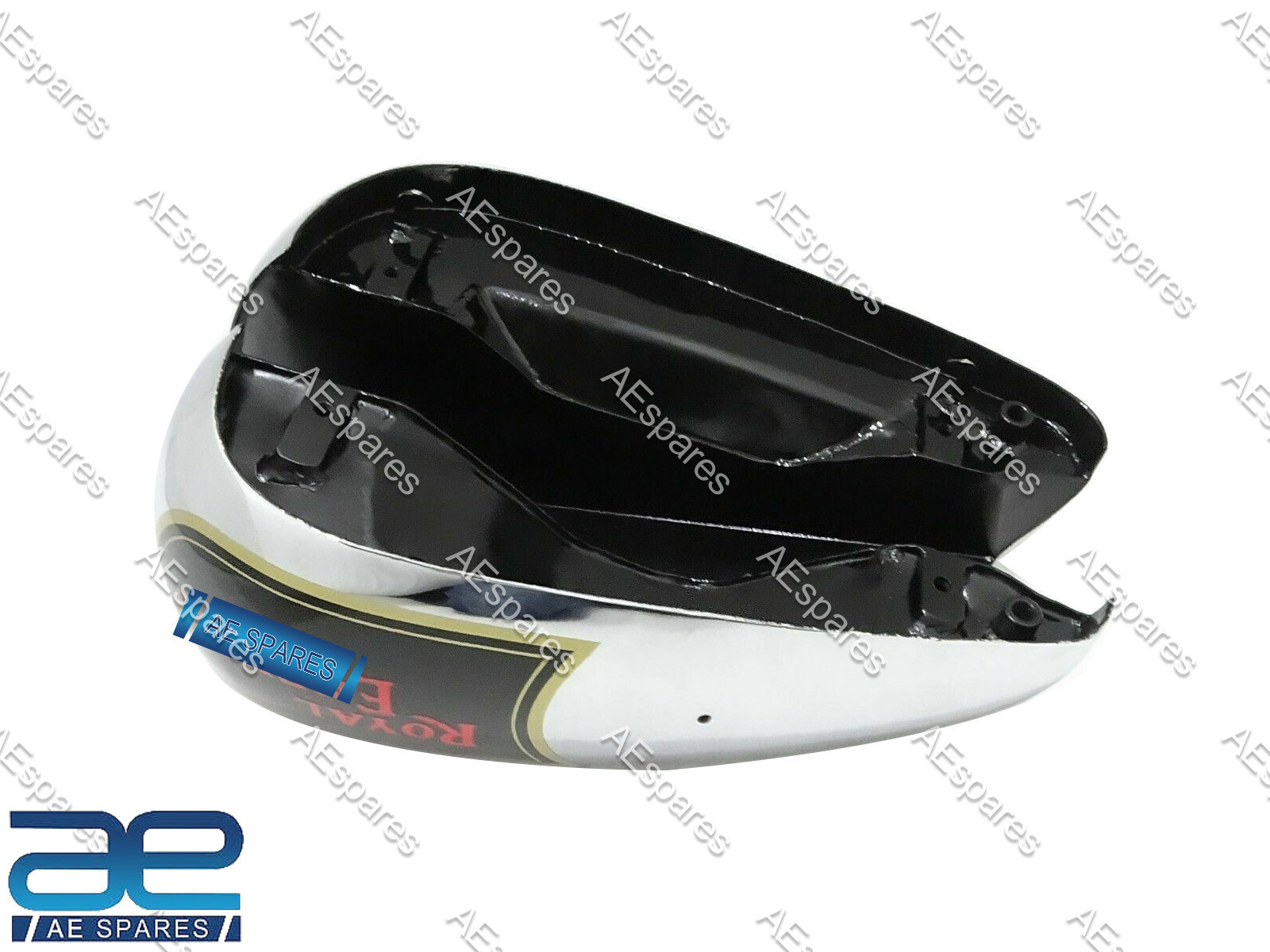 For Royal Enfield Fuel Tank Chrome Black Painted J & G Models 1946 