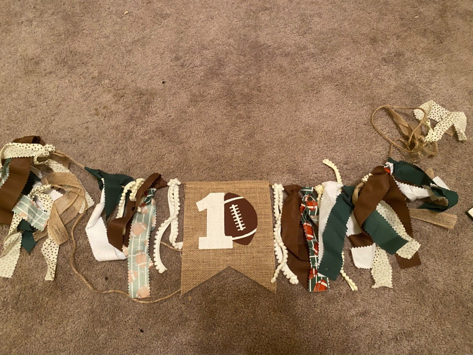 Banner - Football First Birthday Decorations/decorfootball Par...