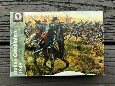 Waterloo 1815 1/72 Italian Carabiniers 1848 12 Mounted Figures on Horses AP 005