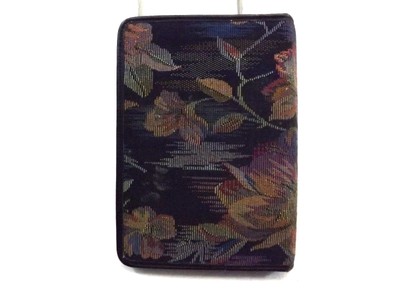 ROLFS TAPESTRY STYLE Size 6-rings Binder Planner Zip Around BLACK Medium