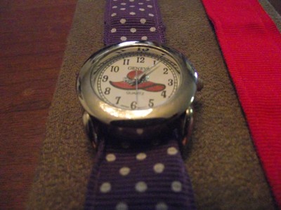 Red Hat Society Watch and Earrings