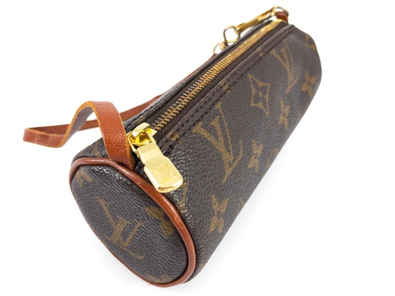 Vintage 1980s Louis Vuitton Monogram Canvas Leather Mini