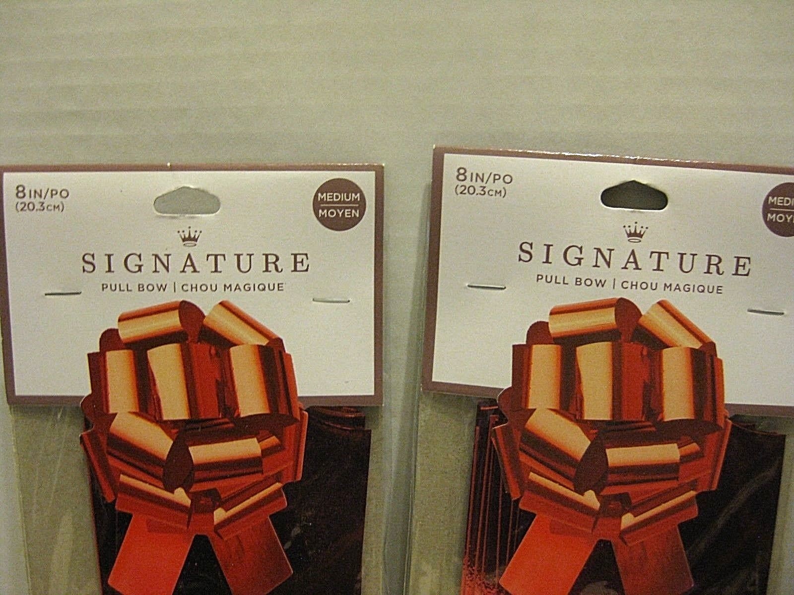 4 Pull Bows Gift Wrap RED 8