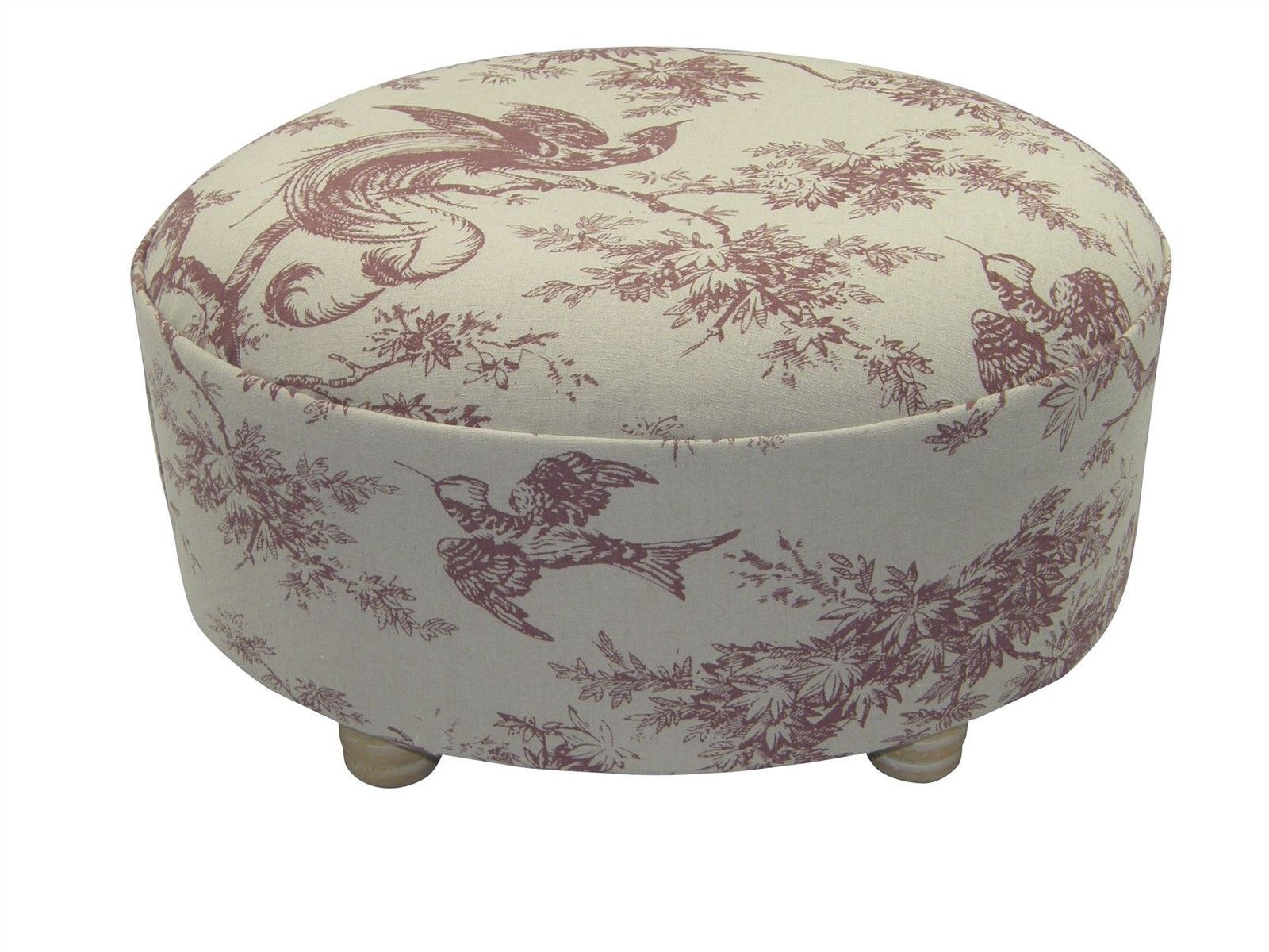 Cotton Blend Ottomans, Footstools and Poufs