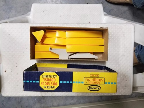 Dare Devil Obstacle Course 8 pc #1593 With Box. Aurora Model Motoring Slot Cars