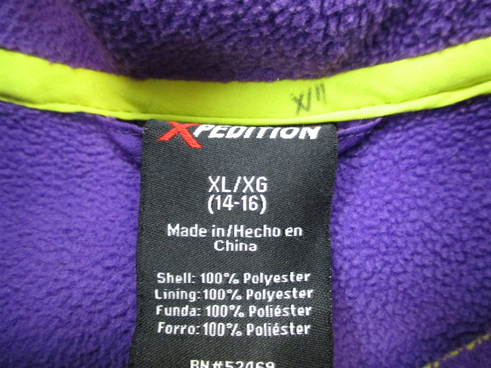 MOUNTAIN XPEDITION #K2990 Girls Size XL  Zip Up Lined Teal Floral Purple Jacket