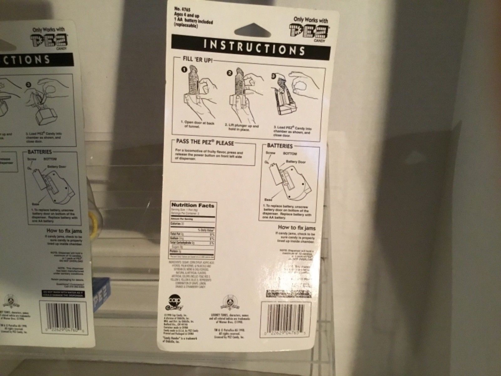 2 PEZ NOVELTY CANDY HOLDERS