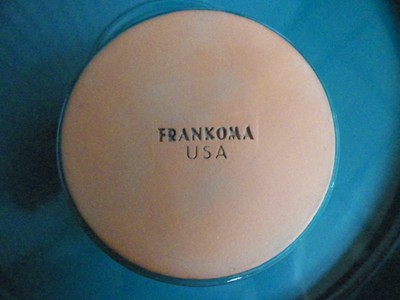 Frankoma Chip & Dip Serving Tray Set Teal Green Eagle Hawk Pattern Terra Cotta