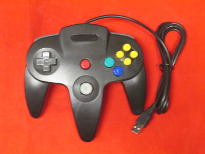Nintendo N64 USB Controller For Windows/mac/linux Black Brand New 9833