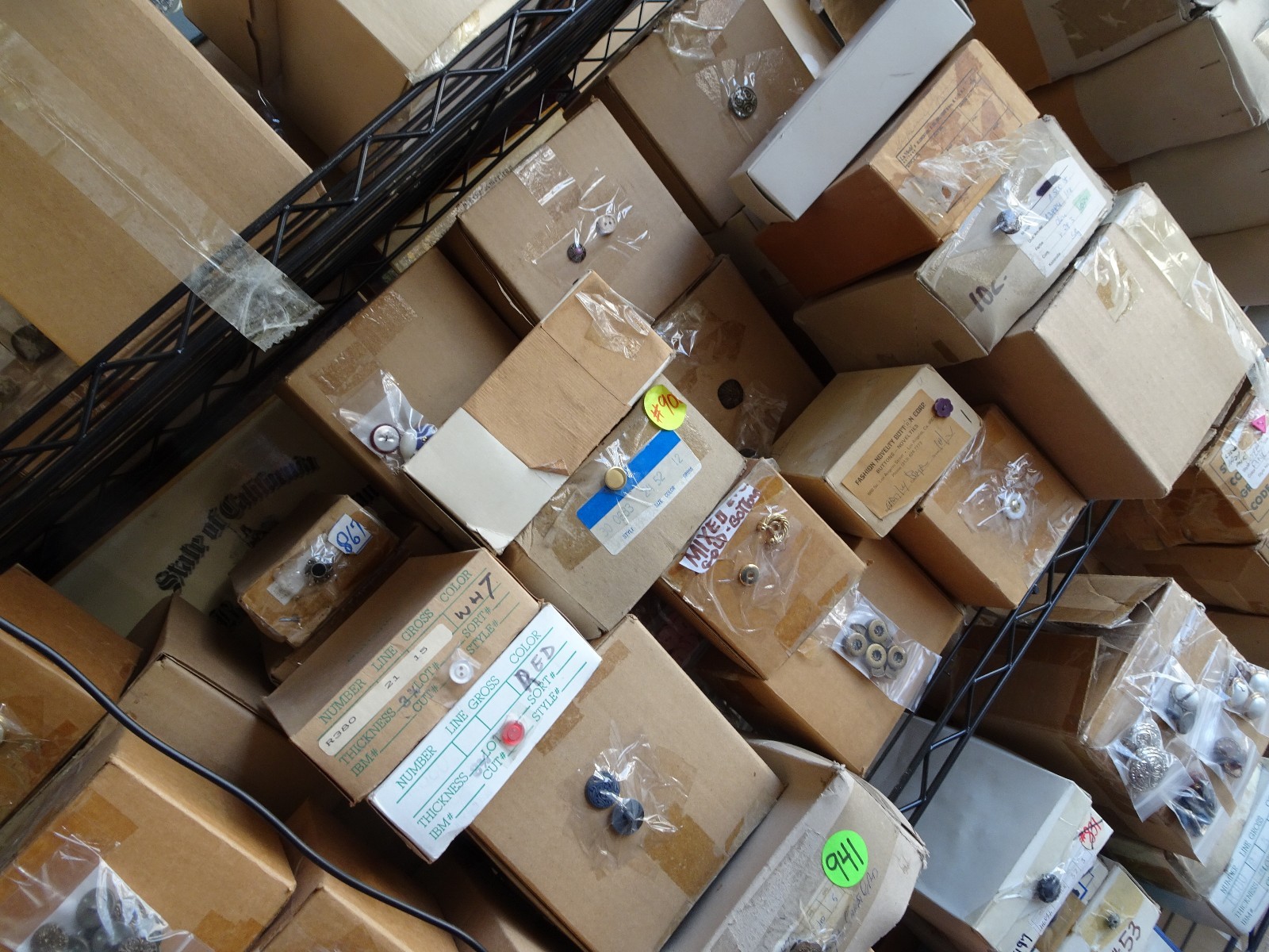 Vtg Gray Dome Round Shank Button 12mm Lot of 8 & 80 D814