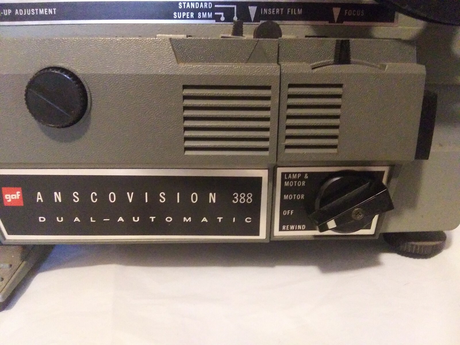 Gaf Anscovision 388 dual automatic 8mm projector with reel