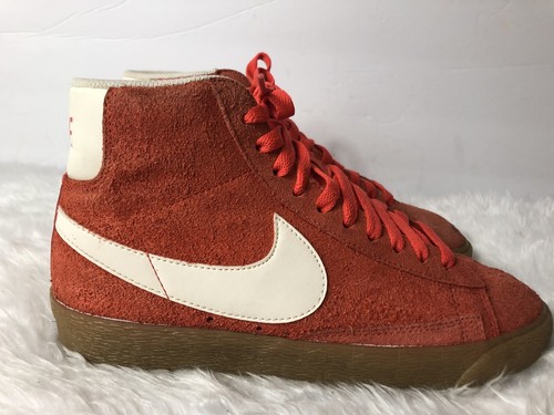 Nike Blazer Mid Suede Orange /Ivory/Gum 518171-801 Woman's