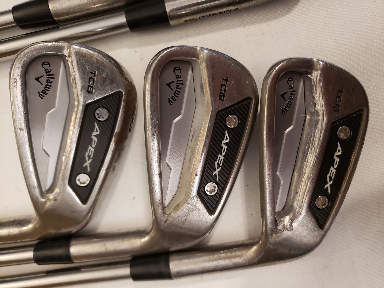 Used Callaway Apex TCB 24 RAW Iron Set (6-10) 5 Irons - Accra 115 Stiff - RH