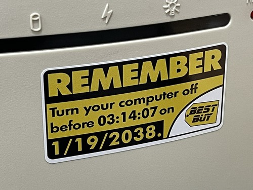 b926✨希少✨【PPFM】90s　00s　Y2K　八の字　ラムレザー　送料無料 Y2K38 UNIX 1/19/2038 Future REMEMBER Best Buy Y2K Sticker PC