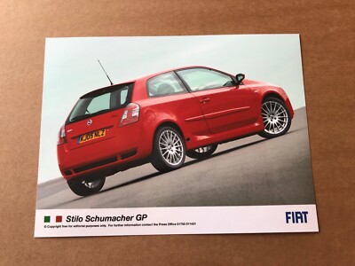 Fiat Stilo Schumacher GP Launch Press Photograph