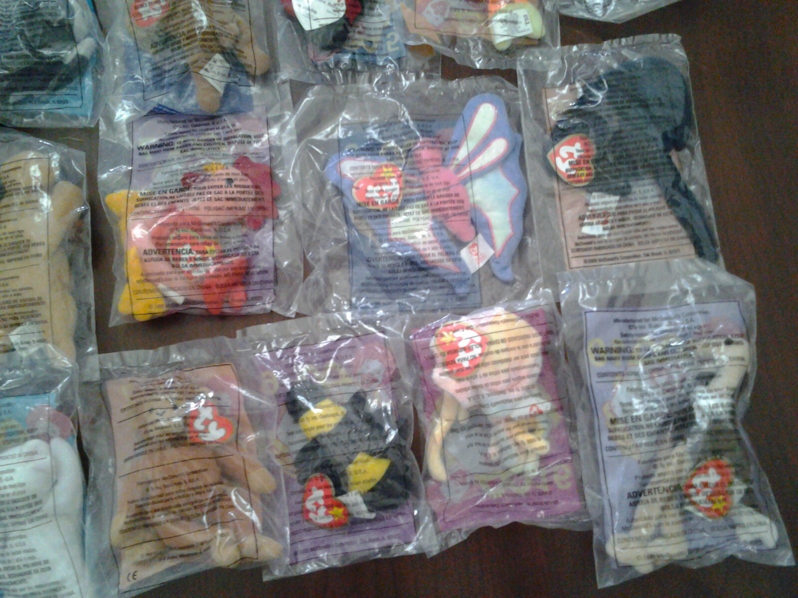 McDonald's Happy Meal Ty Beanie Baby 17 - Lot NEW RARE Vintage '90s Goochy Neon