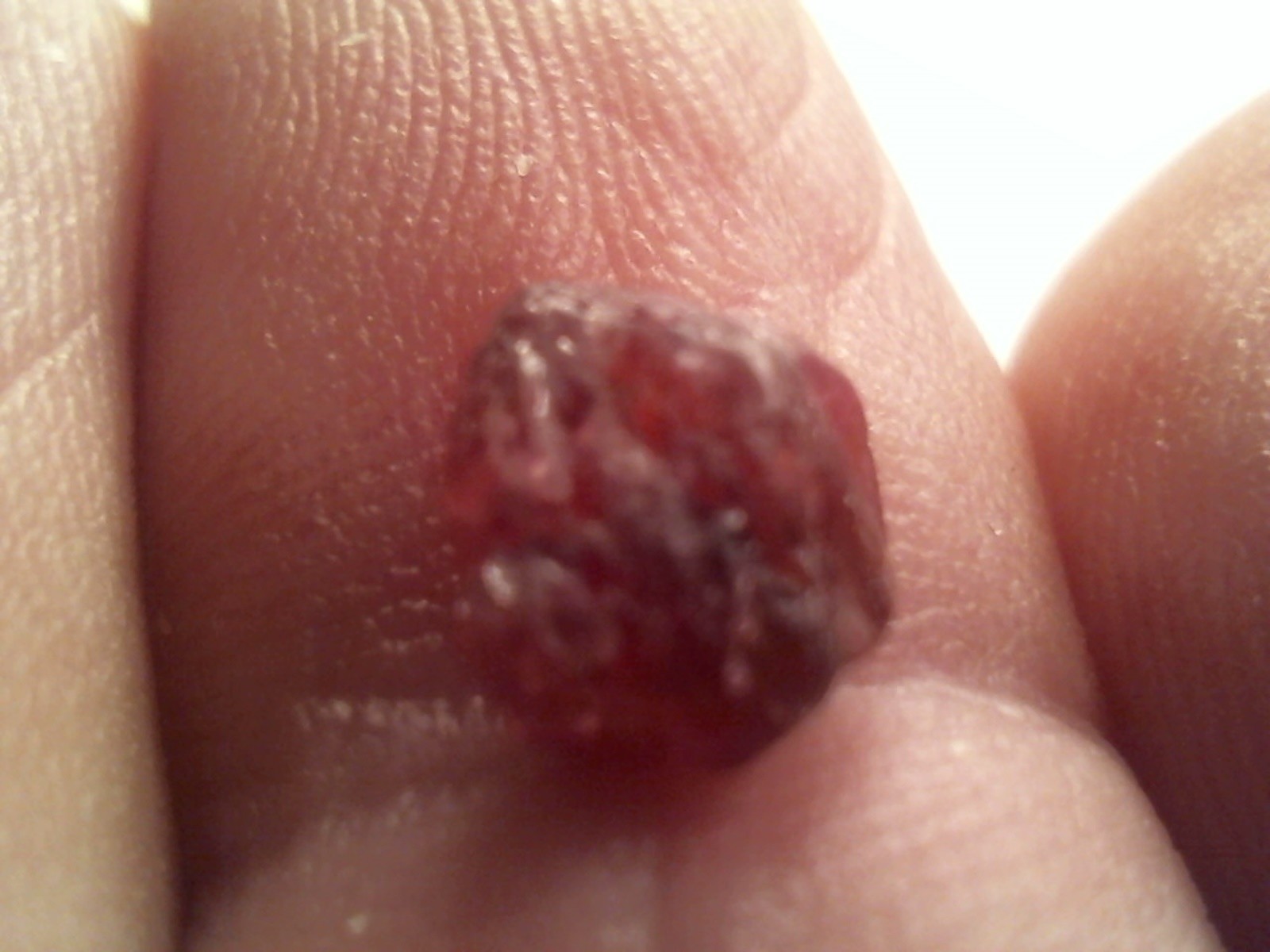 1.00 CT red rough diamond square gemstone. dredged uncut untreated.