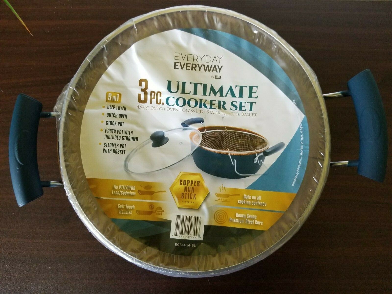 Iko 3 Pc Ultimate Cooker Set - 4.5 QT Dutch Oven + Stainless