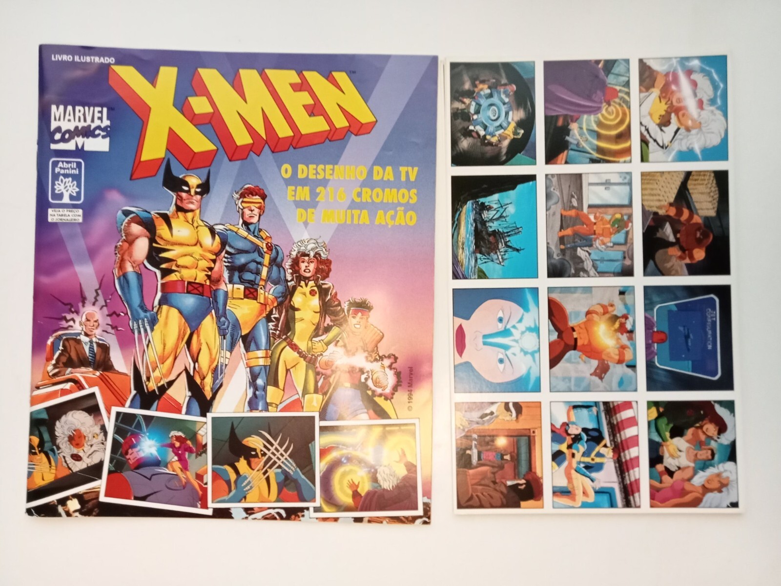 Album Panini X-MEN empty + complete set Brasilian Edition Album Panini X-MEN empty + complete set Brasilian Edition
