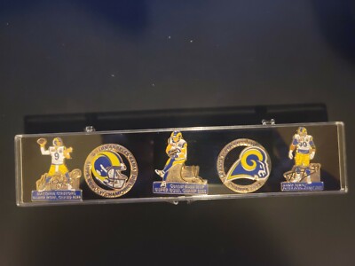 LA Rams 5 Pin Set Super Bowl LVI Championship Lapel Pins 1.50'' Limited Edition!
