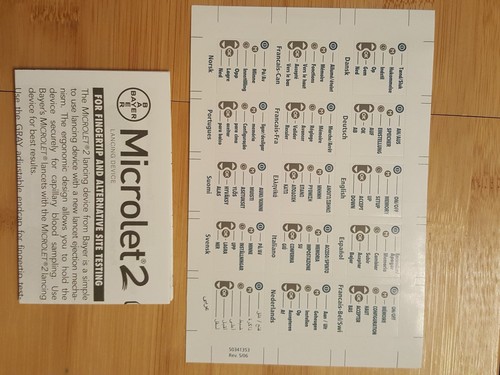 NEW Bayer's Breeze 2 Blood Glucose Monitoring System KIT 1440D uses 10 test disc