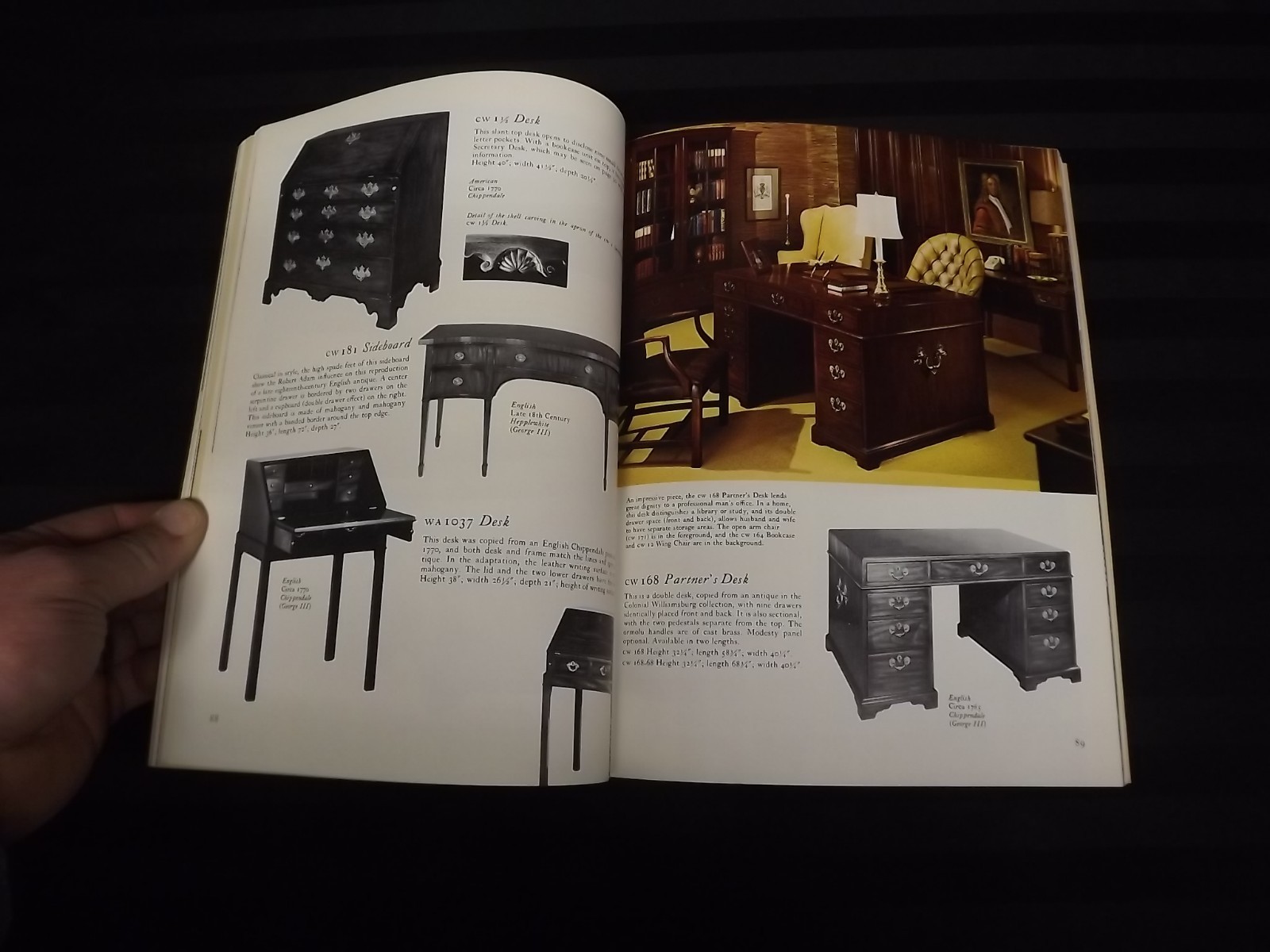 Williamsburg Reproductions Interior Designs for Today's Living Craft House 1973