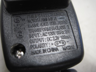 Philips Norelco Shaver T700 T600 AC Adapter Charger 2.3V 100mA 4203 030 76180