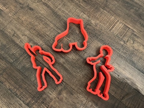 Roller Skating Silhouette Fondant Cookie Cutters Roller Skate Disco