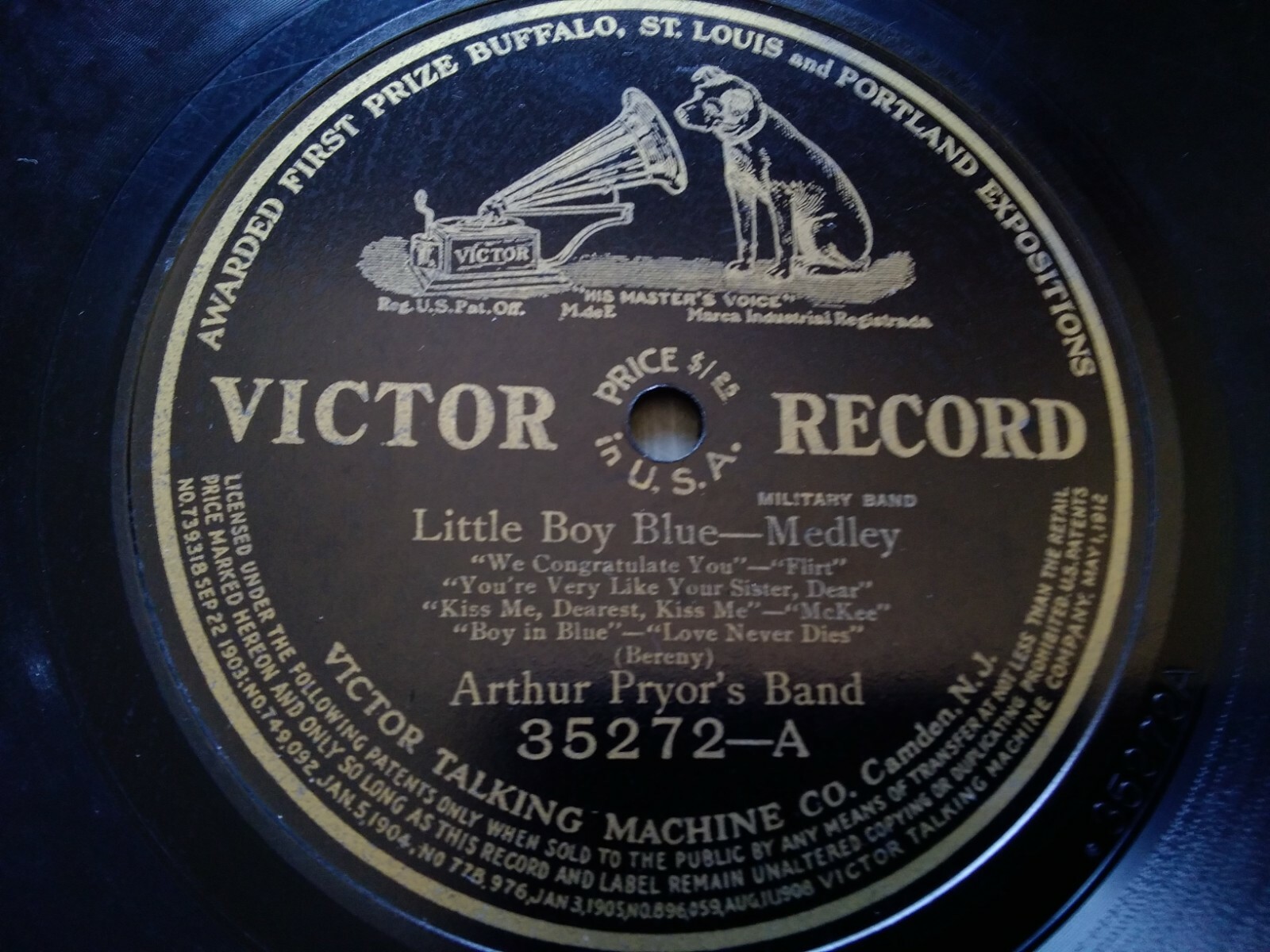 Arthur Pryor 78rpm Single 12-inch Victor Records #35272