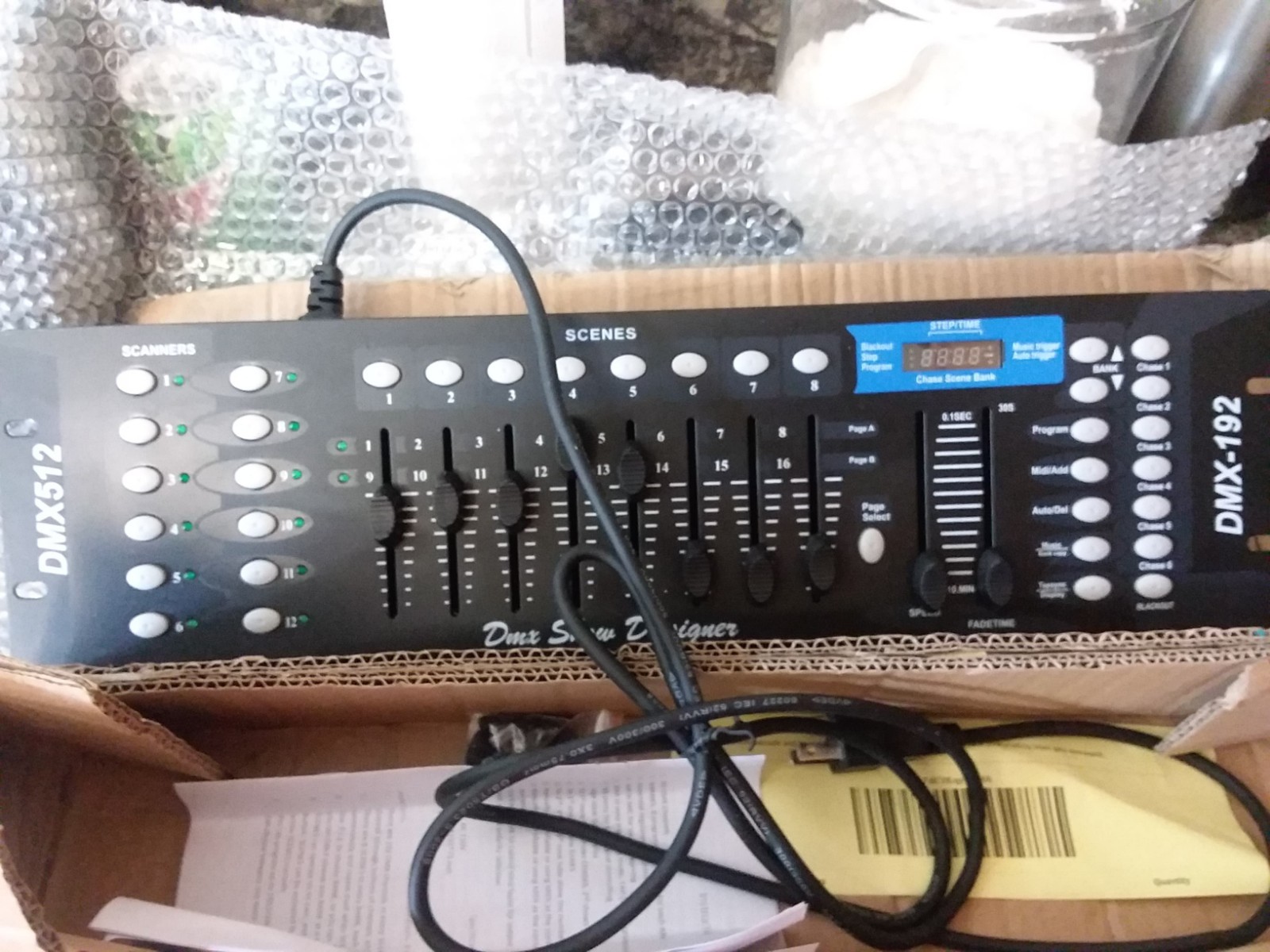 DMX SHOW DESIGNER UNIVERSAL DMX512 / DMX-192 LIGHT CONTROLLER DL 1033