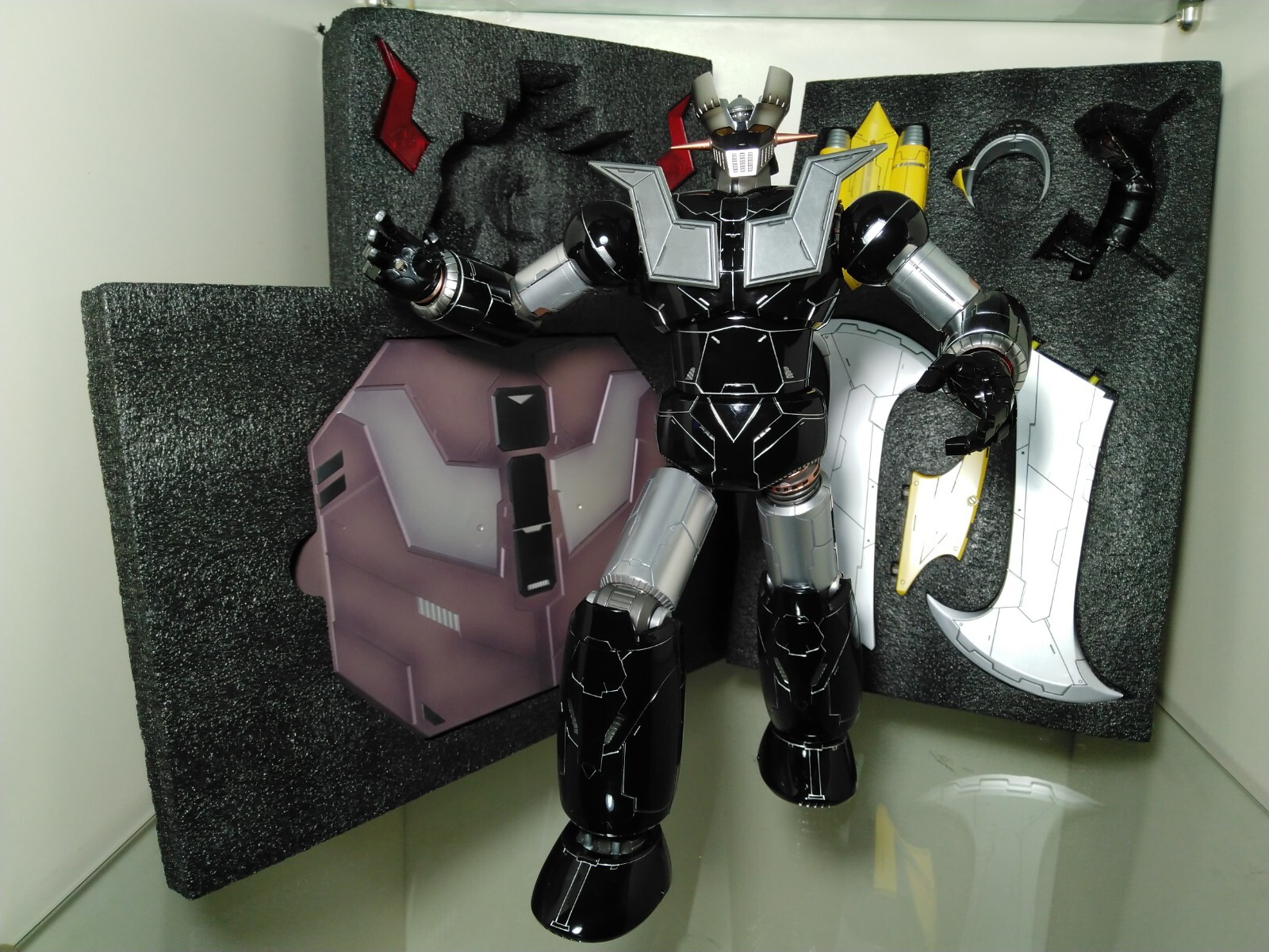 action figure diecast MAZINGER Z Black&Grey Chogokin KO