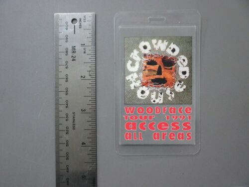 Crowded House backstage pass laminated AUTHENTIC Woodface Tour 1991 !